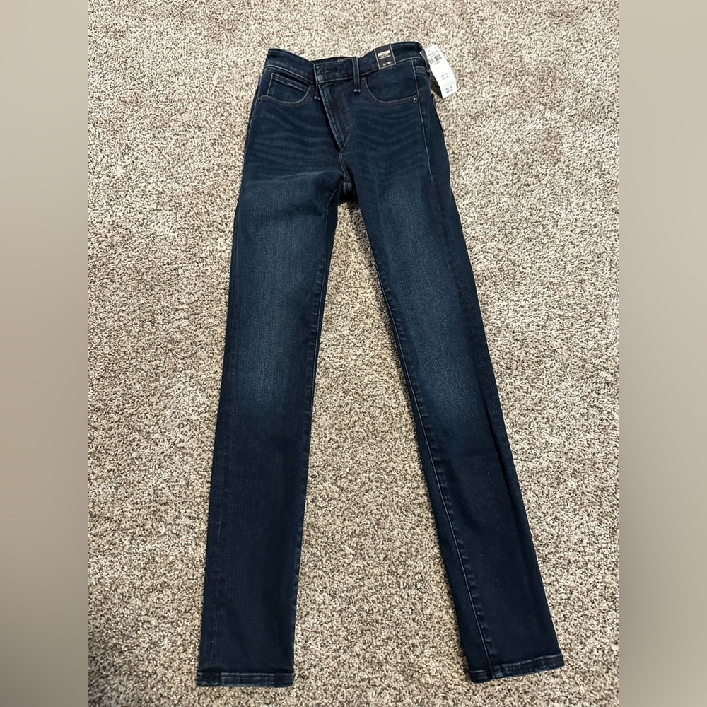 Abercrombie & Fitch Simone High Rise super skinny jeans size 24 00 short